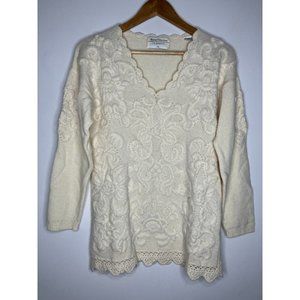 Vintage Marisa Christina Women's Small Lambswool Angora Sweater READ